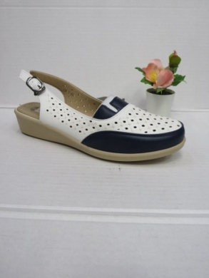 Sandały damskie na koturnie (39-43) DJ33-1 WHITE/BLUE
