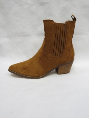 Botki damskie na obcasie (36-41) 7885 CAMEL