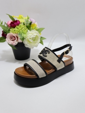 Sandały damskie na płaskim (36-41) S937-5 BLACK