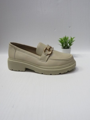 Mokasyny damskie na płaskim (36-41) W32 BEIGE