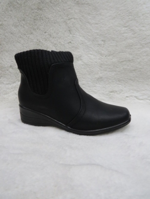 Botki damskie ocieplane na płaskim (36-41) T2 BLACK