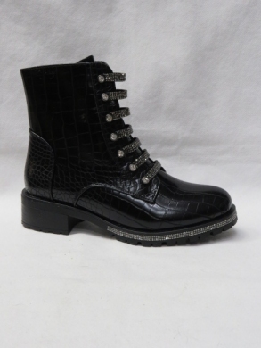 Botki damskie na płaskim (36-41) 106C BLACK