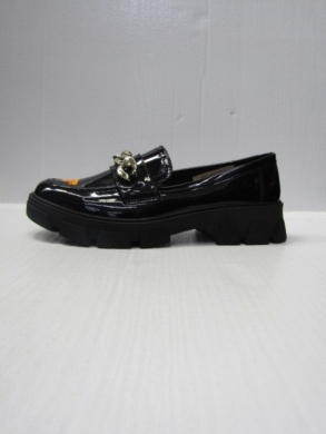 Mokasyny damskie na płaskim (36-41) 999-1 BLACK