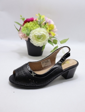 Sandały damskie na obcasie (36-41) 955A13 BLACK