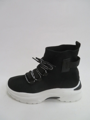 Sneakersy damskie wysokie (36-41) K-69 BLACK