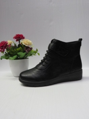 Botki damskie ocieplane na płaskim (36-41) TA99-1 BLACK