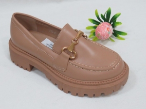 Mokasyny damskie na koturnie (36-41) HXL-01 KHAKI