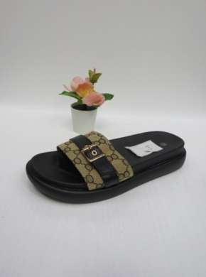 Klapki damskie na płaskim (36-41) 0-86 BLACK