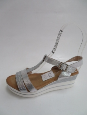 Sandały damskie na koturnie (36-41) 9030 WHITE