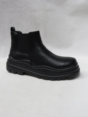 Botki damskie na płaskim (36-41) 2115-2 BLACK/BLACK