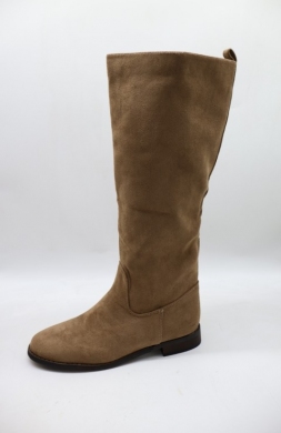 Kozaki damskie ocieplane na płaskim (36-41) H8-1360 KHAKI