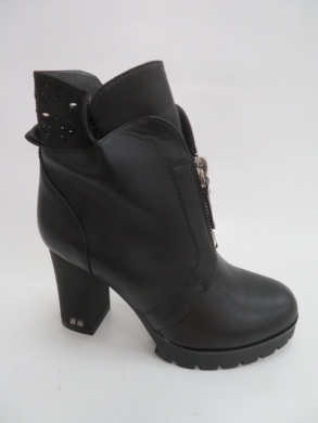 Botki damskie jesienne na obcasie (36-40) AA157-1 BLACK