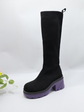 Kozaki damskie na obcasie (36-41) LQ33 PURPLE