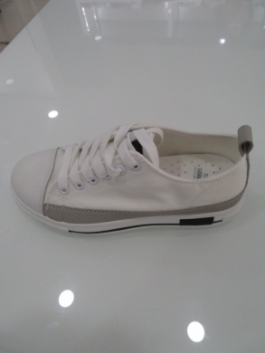 Trampki damskie na płaskim (36-41) LA173 WHITE