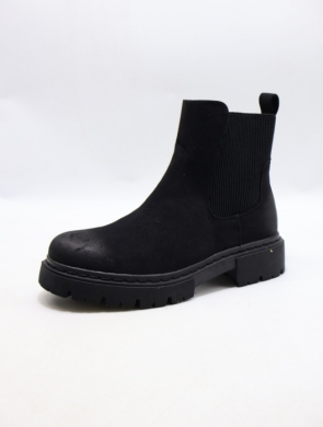 Botki damskie ocieplane na płaskim (36-41) M780 BLACK