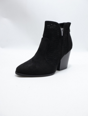 Botki damskie na obcasie (36-41) H195-1 BLACK