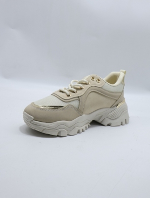 Buty sportowe damskie na płaskim (36-41) D232-29 BEIGE