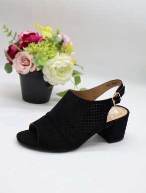 Sandały damskie na obcasie (36-41) A857-1 BLACK