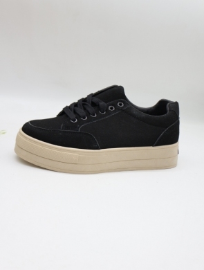 Buty sportowe damskie na płaskim (36-41) BL298 BLACK