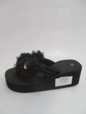 Klapki damskie na koturnie (36-41) A-86 BLACK
