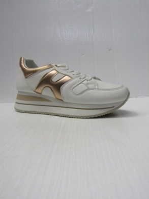 Buty sportowe damskie na płaskim (36-41) AB1733 WHITE/CHAM