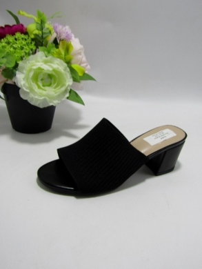 Klapki damskie na obcasie (36-41) QO-1653 BLACK