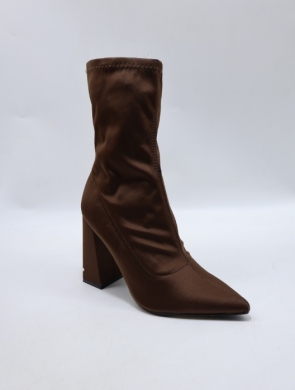 Botki damskie na obcasie (36-41) MVP320 BROWN