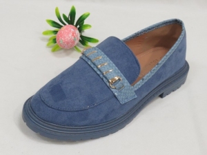 Mokasyny damskie na płaskim (36-41) 6889 BLUE