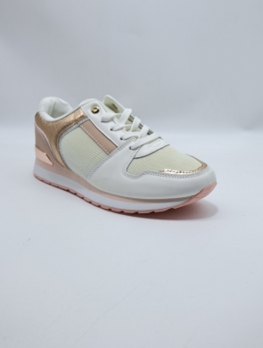 Buty sportowe damskie na płaskim (36-41) 0-119 WH/PINK