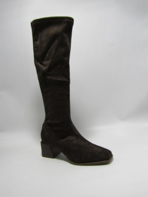 Kozaki damskie na obcasie (36-41) 9570A-1 BROWN