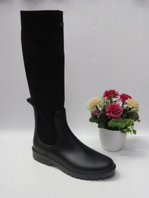 Kozaki damskie na płaskim (36-41) LT310 BLACK