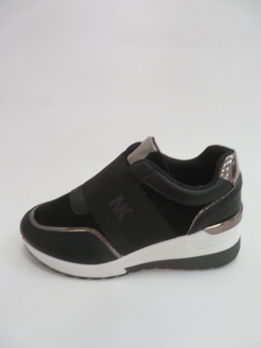 Buty sportowe damskie na koturnie (36-41) NB512 BLACK