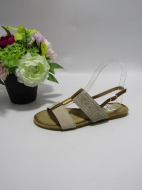 Sandały damskie na płaskim (36-41) 88-856 BEIGE