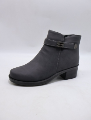 Botki damskie ocieplane na obcasie (36-41) 22T16-3 GREY