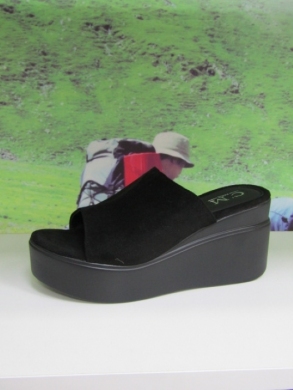 Klapki damskie na koturnie (36-41) 5150 BLACK