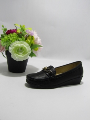 Mokasyny damskie na koturnie (36-41) 3866 BLACK