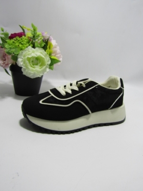 Buty sportowe damskie na płaskim (36-41) HZ312 BLACK
