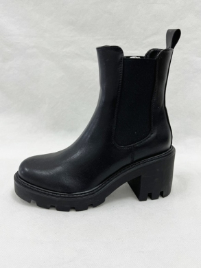 Botki damskie ocieplane na obcasie (36-41) C800 BLACK