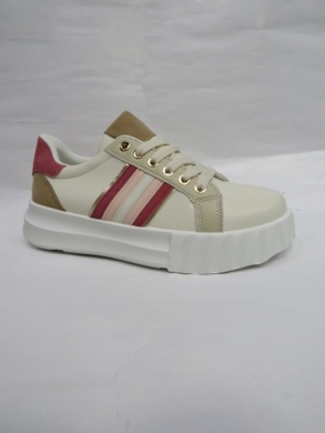 Buty sportowe damskie na płaskim (36-41) B2220 BEIGE