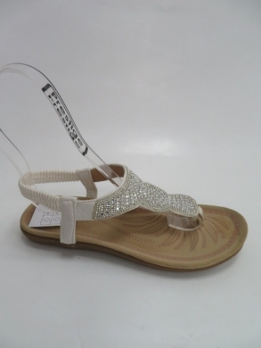 Sandały damskie na płaskim (36-41) 61323-3 WHITE