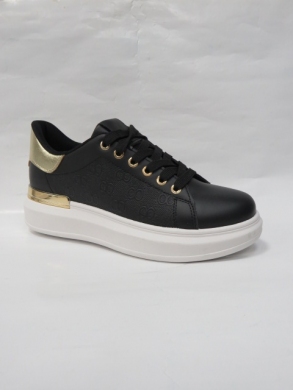 Buty sportowe damskie na płaskim (36-41) WW013 BLACK