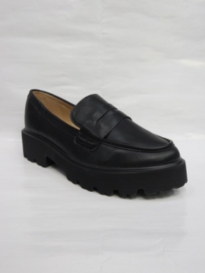 Mokasyny damskie na koturnie (36-41) 888-588 BLACK
