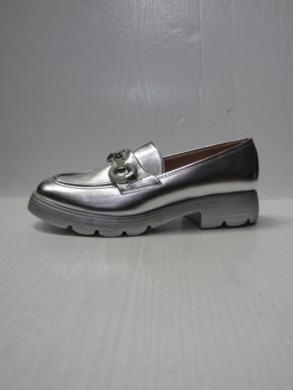 Mokasyny damskie na płaskim (36-41) 8716-1 SILVER