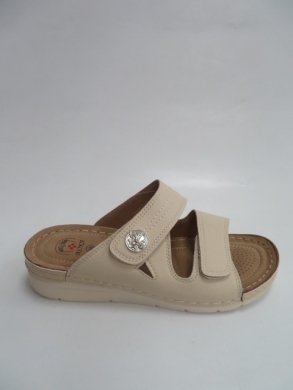 Klapki damskie na koturnie (36-41) 1108 BEIGE