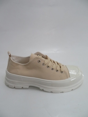 Trampki damskie na koturnie (36-41) AB870 BEIGE
