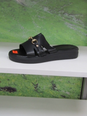 Klapki damskie na płaskim (36-41) M8710 BLACK