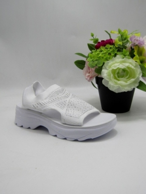 Sandały damskie na koturnie (36-41) W140 WHITE