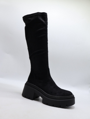Kozaki damskie na obcasie (36-41) 9671A-1 BLACK