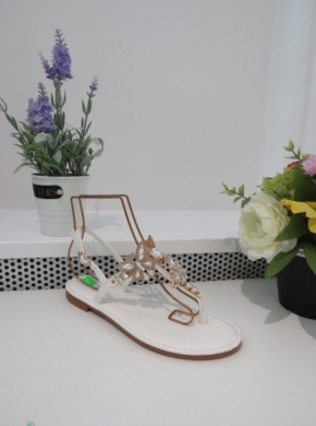 Sandały damskie na płaskim (36-41) 5087 WHITE