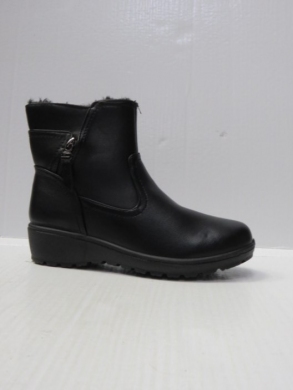 Botki damskie ocieplane na płaskim (36-41) 5830-1 BLACK